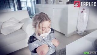 Gag Attack Bondage - Aubrey - Tape Frogtied & Heavily Gagged