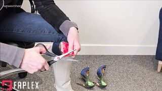Kats Worn Heels - Spiked Louboutins Get Trashed By Kat (Wrecked Shoes Fetish)