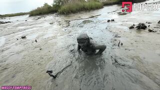 Messy Temptress - Help, I'm Stuck In The Mud (Mud and Quicksand Sinking Fetish)