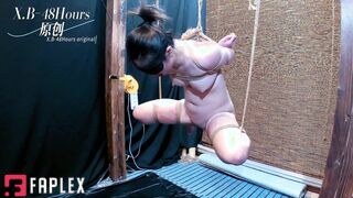 Chinese BDSM Slavery - Xb029 Bondage Suspension Bound Orgasms Face Slapping Electric Play Sex Toys Domination