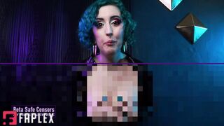 Beta Safe Censors - Eye Contact Jerk Off Challenge - Pixel Version - Beta Safe JOI Game By Miss Faith Rae With Censored Topless Pixel Tit Fetish And Masturbation Encouragement