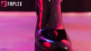 TamyStarly Trampling and Crushing - Walk Crushing Small Puppets In Onlymaker Patent Tank Boots - Tamystarly - Crush, Crushing, Walking, Unaware, Femdom, Giantess (Food Crush Fetish)