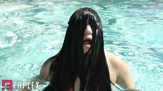 Ginarys Kinky Adventures - Wet Hair Seduction By The Pool - Sushii Xhyvette's Slow Tease (Custom Request Fetish)