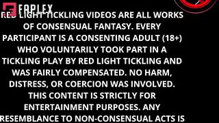 Red Light Tickling - Tickling POV: Ticklish Giantess Gaga Cruel Feet & Armpit Tickled In Stocks