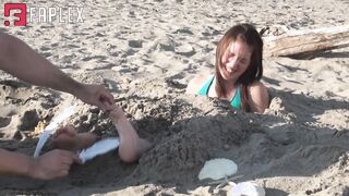 Sierra Buried In The Sand And Tickled For Endless Laughing Fun