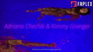 The Poolside Adventure of a Fiery Trio That Knows How to Enjoy Every Second Kimmy Granger and Adriana Chechik