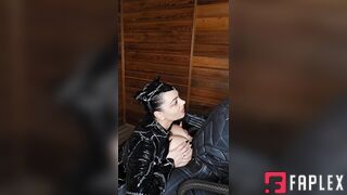 Klara Devine - Catwoman gives blowjob to Batman and gets cum on her big tits