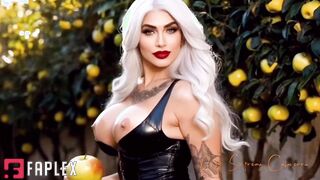 Mistress Misha Goldy - Blonde Temptation In Latex From The Garden Of Eden