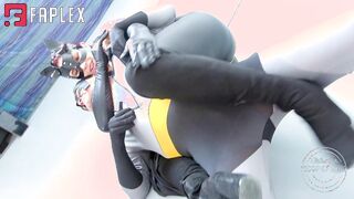 Ruthless Latex Mistress Completely Destroys Helpless Batman In Cruel Femdom Match