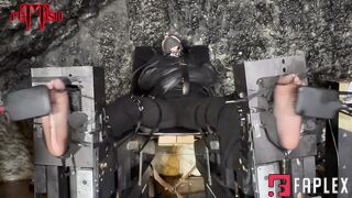 Bound Amecia Explodes With Screams From Sophisticated And Extreme Barefoot Play