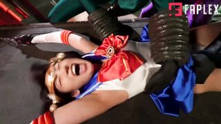 Nude Superheroine Struggles In Handcuffs From Brutal Tickle Torture