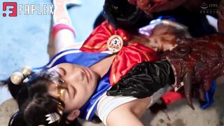 Nude Superheroine Struggles In Handcuffs From Brutal Tickle Torture