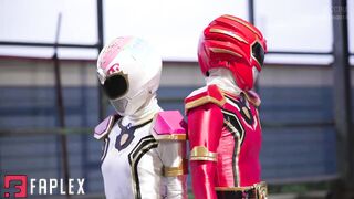 Heroine Rangers Endure Heavy Body Punching In Brutal Cosplay Fight