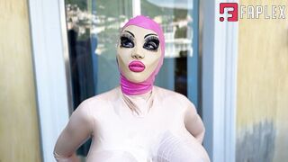 Blonde Goddess Slavena Dons A Latex Suit And Mask For Hardcore Sex
