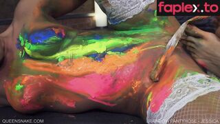 QueenSnake presents Rainbow Pantyhose - Jessica