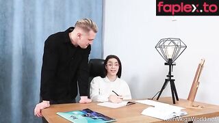 FuckStudies - Rihanna Black - Unfastening shirt to pass exam 13 02 2024