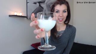 StellaVonSavage Bukkake Blackmail Drink Roulette