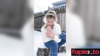 Littlemiss Mae In Scene: Self Worship In The Snow Littlemisssole