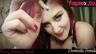 Domestic Femdom Used As Her Ashtray