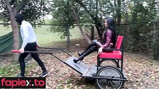 Fetish Chateau Dommes - Carriage riding for Queen Evilwoman