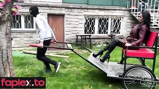 Fetish Chateau Dommes - Carriage riding for Queen Evilwoman