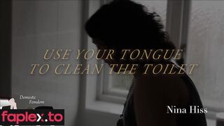 Use Your Tongue To Clean The Toilet Domestic Femdom