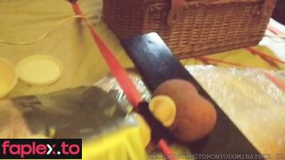 Bastienne Cross Mummified Crushed Balls Edging Footjob