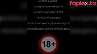 Domina Evgenia If You Want To Cum, You Must Eat